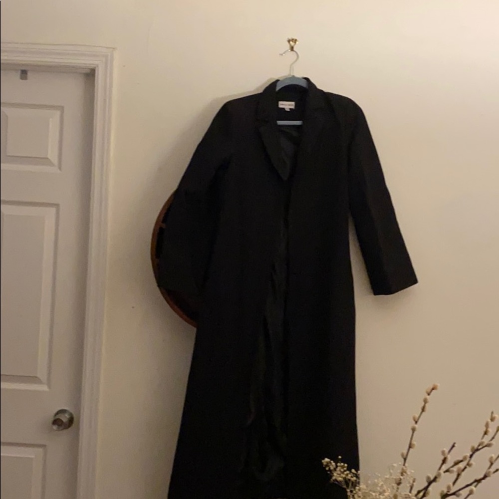Long Black Blazer Coat